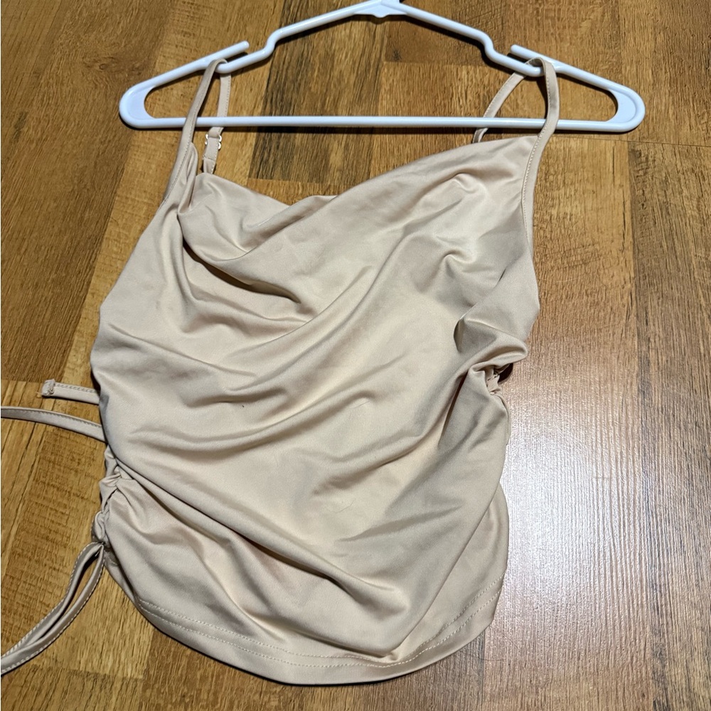 SHEIN Cream Sleeveless Top